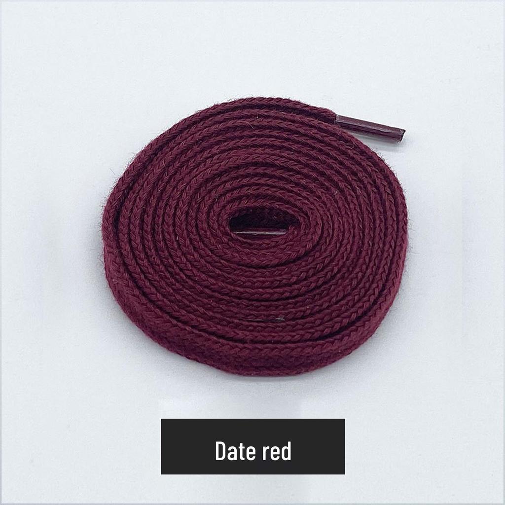8mm Flat Cotton Shoelace Drawstring for Hats, Pants, and Clothing - In Stock