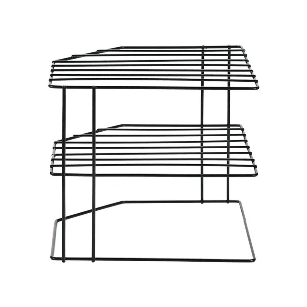 Kitchen Storage Corner Shelf Seasoning Pot Bowl Dish Glasses Countertop Organizer Rack 3 Tier Removable Cosmetic Makeup Holder 2