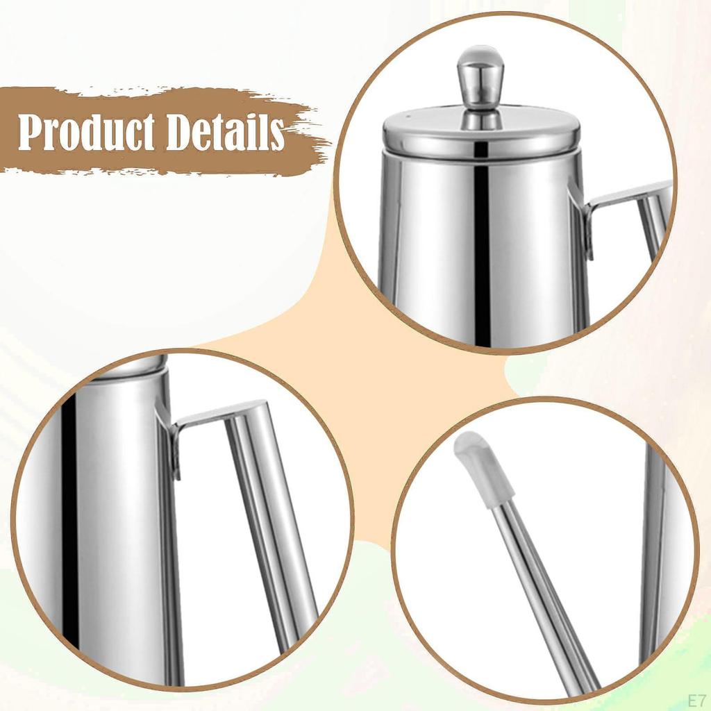 Бутылка-дозатор для масла из нержавеющей стали Кухонный удобный налив с удобной ручкой Горшок Универсальный