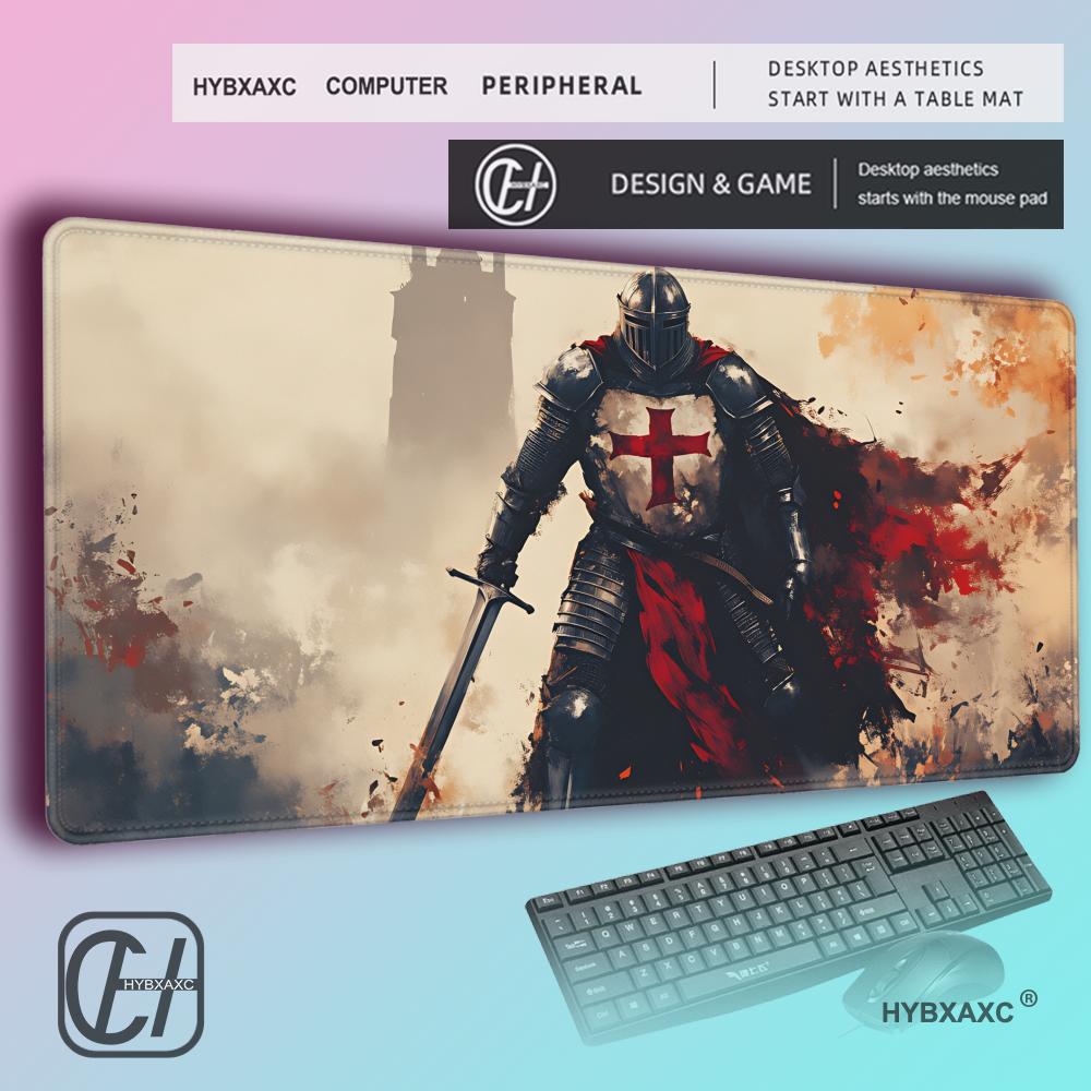 HYBXAXC Серия Европейских Рыцарей Коврик для Мыши Игровой Коврик для Стола Утолщенный Запечатанный Край Офисный Коврик для Компьютерной Клавиатуры