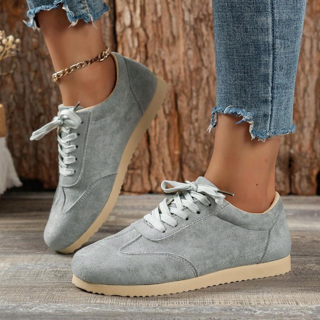 Women's Sneakers Spring Autumn Round Toe Retro Women's Casual Shoes New Flat Bottom Casual Large Size Women's Vulcanized Shoes