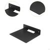 Speaker Wall Mount Float Metal Shelf Cable Management L Shaped Bracket Black for Toy Books