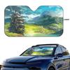 Anime Castle For Film Car Sun Shades Cover Anti-UV Protection Car Window Sunshades Foldable Windshield Sunshade AccessoriesWindshield Sunshades 1