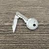 Mini Blade Fold Key Ring Portable Tool Outdoor Camp Knife Keychain Peeler