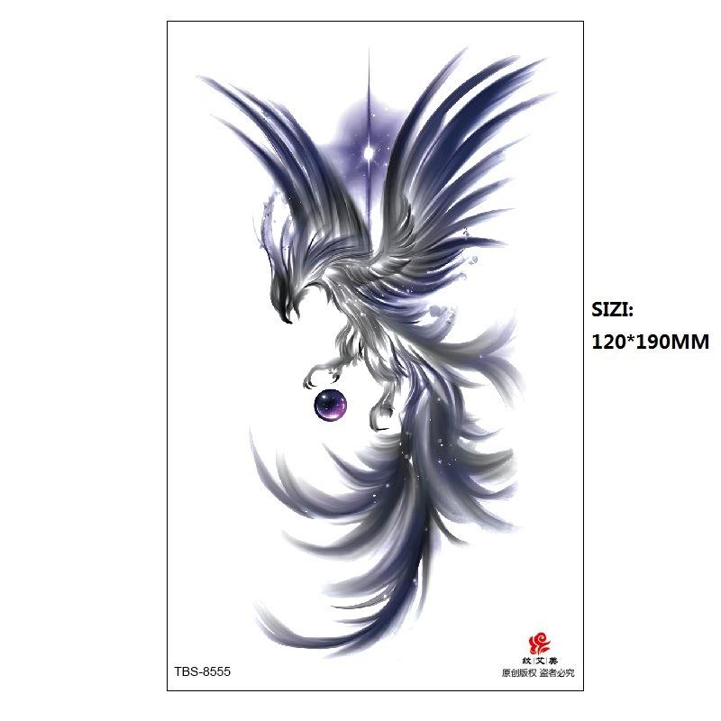 Ручная роспись оригинальный цвет цветок лиса феникс женская имитация татуировки переводная татуировка наклейка