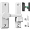 5WYOUKE Door Lock, 90/180 Dual-Purpose, Fluorescent, Auxiliary Lock, Zinc Alloy Door Buckle, Retrofit Door Hasp Lock, Rotating, Flip Latch Lock, Rus