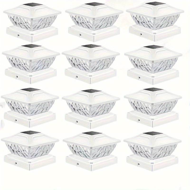 Солнечный столбовой светильник, переключение 2 режимов, свет для украшения двора и сада, уличный ступенчатый светильник, солнечный светильник для забора, новогодняя атмосфера