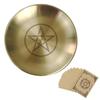 14cm Altar Ritual Burning Holder Plate Stainless Steel Candle Holder Offering Altar Bowl  Home
