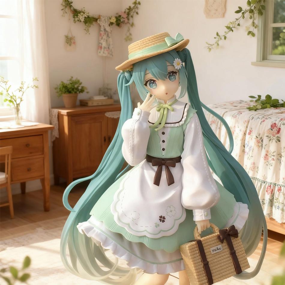 Модные фигурки Hatsune Miku Country Anime Игрушки Фигурка Действия ПВХ Модель Коллекция Кукла Подарок на День Рождения Декоративная Игрушка