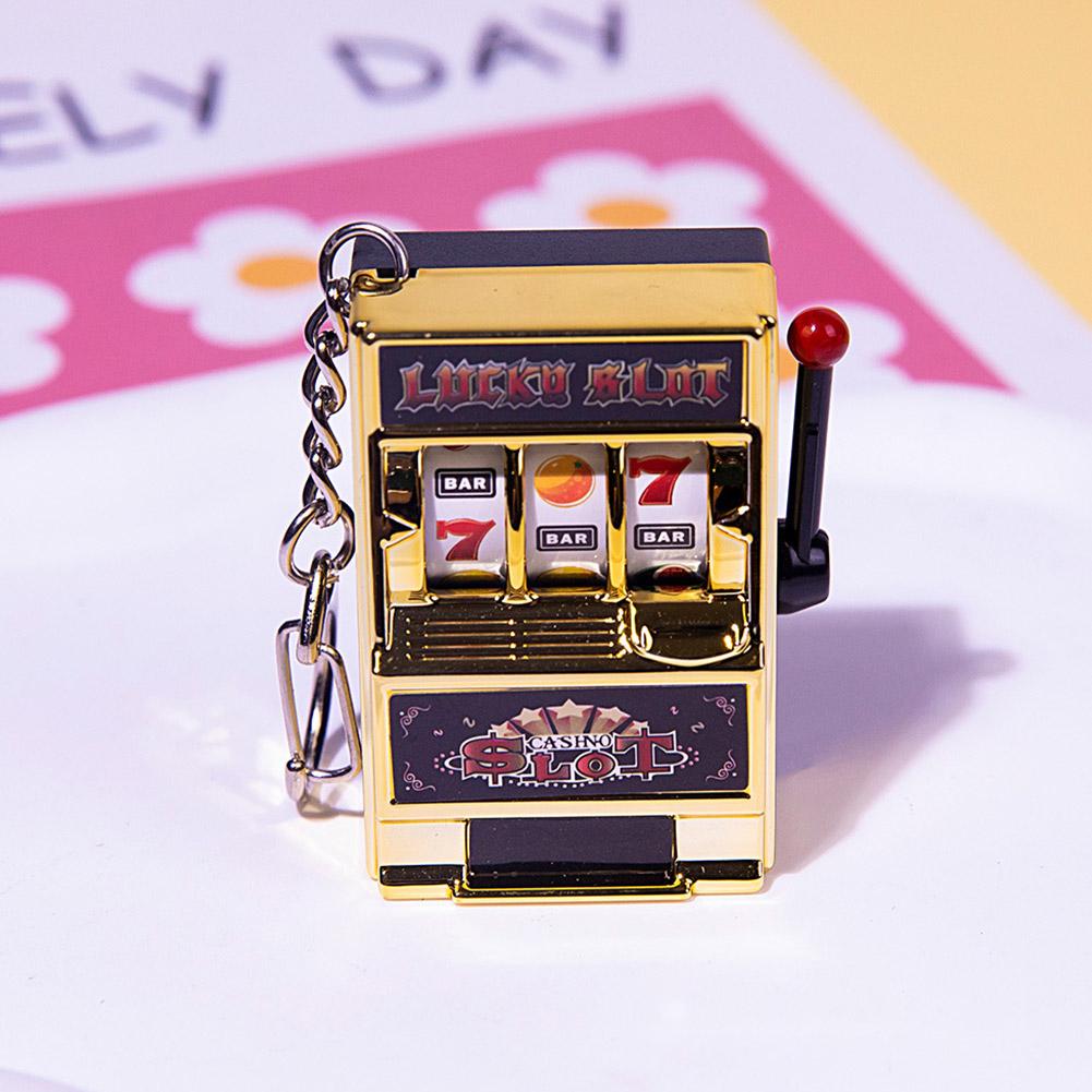 Простая мода играбельный мини-фруктовый автомат брелок кулон качающийся симулятор лотереи музыка Ma V1O1