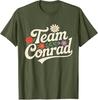 Цветочная команда Conrad для унисекс, женская, с графикой, смешная футболка, модная надпись, футболка, семейная, для вечеринки, уличная одежда, одежда, подарки для друзей