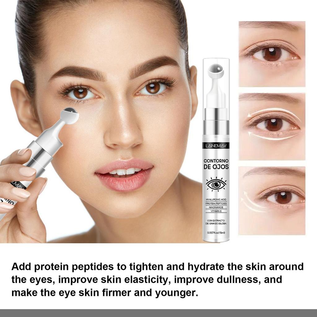 Крем для кожи вокруг глаз с гинкго — устраняет сухость и обезвоживание кожи вокруг глаз, осветляет кожу вокруг глаз и эффективно увлажняет, 15 мл