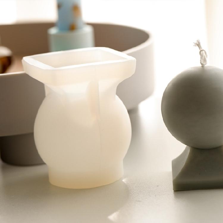 Формы для свечей, формы для литья из смолы, DIY 3D силиконовые формы, шарообразные формы для свечей