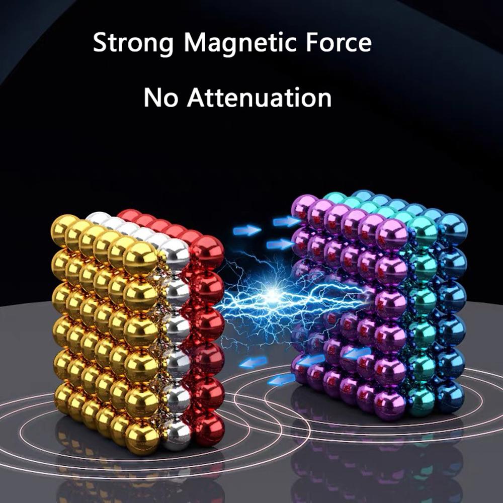3MM 216PCS DIY Magnetic Balls Magic Magnet Cube Buckyballs Children Kids Playing Brain Storming Games Puzzle Building Tabletop Toys