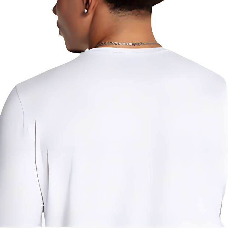 Under Armour Johnson Series Authentic однотонная футболка с круглым вырезом и длинным рукавом для мужчин, белые топы 1386871-100