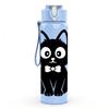 1PC Gentleman Black Cat 750ml Color Plastic Sports Water Bottle Leakproof Flip Straw Lid Suitable for Sports Office Home Use