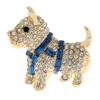 New Rhinestone Small Dog Brooches For Women 2 Colors Available Animal Pin Fashion Bagpack Badages High Quality