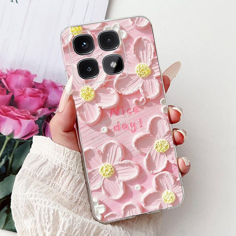 For Xiaomi Mi 14T Pro Case Cute Cat Fashion Painted Cover Soft Silicone Phone Case For Xiaomi 14T Pro Mi14T 5G Back Cover Bumper