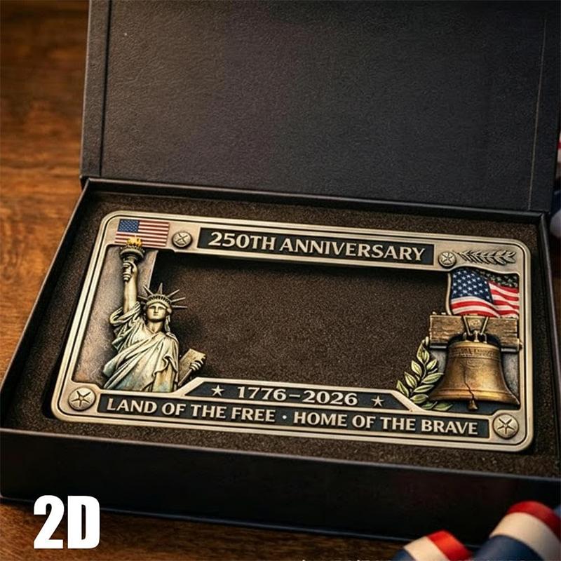 United States 250 Year American Car Plate Frame License Plate Holder Wmool 250th Anniversary Commemorative License Plate Frame