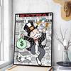 Мультфильм доллар Aalec MonopolyS плакат необычная наклейка на стену для гостиной бар искусство настенные наклейки кабинет домашний декор гостиной