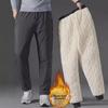 Мужские зимние штурмовые хлопковые брюки: Northeast Loose Straight из овчины бархата, плотные, теплые, повседневные брюки большого размера