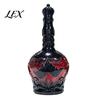 Gothic Wine Decanter 1200ML Halloween Bat Castle Whiskey Bottle, 320ML Vintage Glass Cup Cup, Decorative Liquor Flask for Home Kitchen Bar Parties