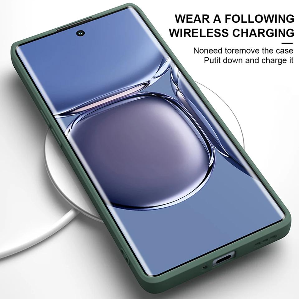 Для Huawei P30 P50 P40 P20 Pro Lite Чехол Квадратный жидкий силиконовый чехол для телефона Huawei Honor 50 60 Mate 30 20 Nova 9 Pro Чехол