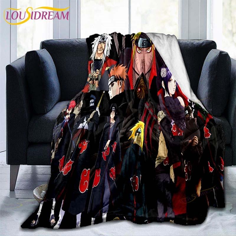 Одеяло с рисунком Наруто, пододеяльник для дивана, дорожное постельное белье, фланелевое одеяло, покрывало