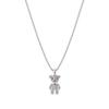 Retro Bear Pendant Sweater Chain - Unisex Long Necklace for Couples