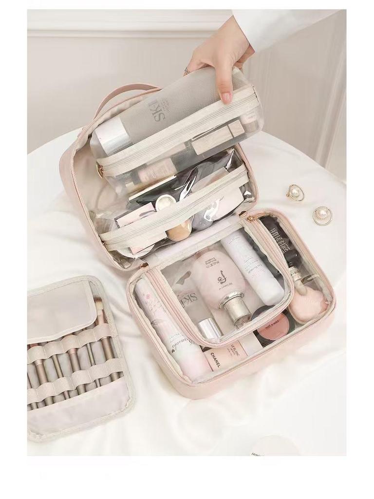 2025 Women's Large Capacity Travel Cosmetic Bag for Skincare and Makeup