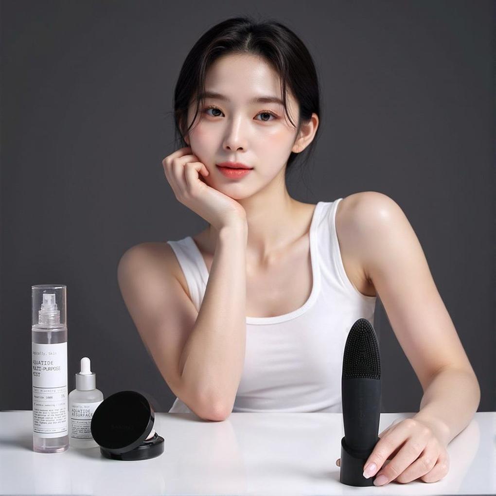 Oa Pureline Силиконовый Вибрационный Очиститель для Лица Электрический Массажер для Кожи Домашний Уход