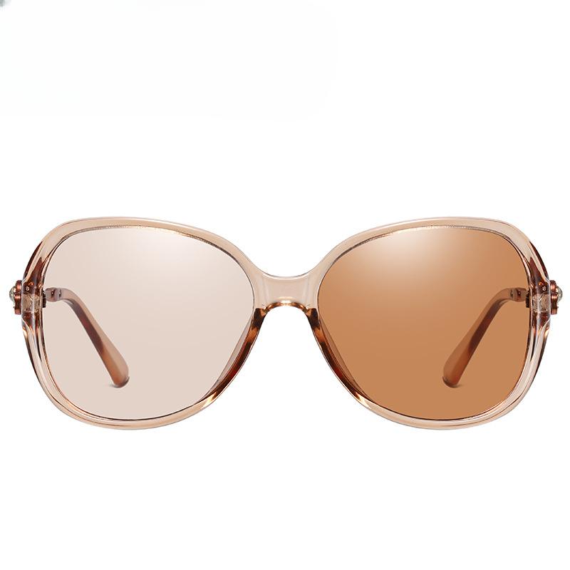 Женские поляризационные солнцезащитные очки Женские солнцезащитные очки с бриллиантами, меняющие цвет