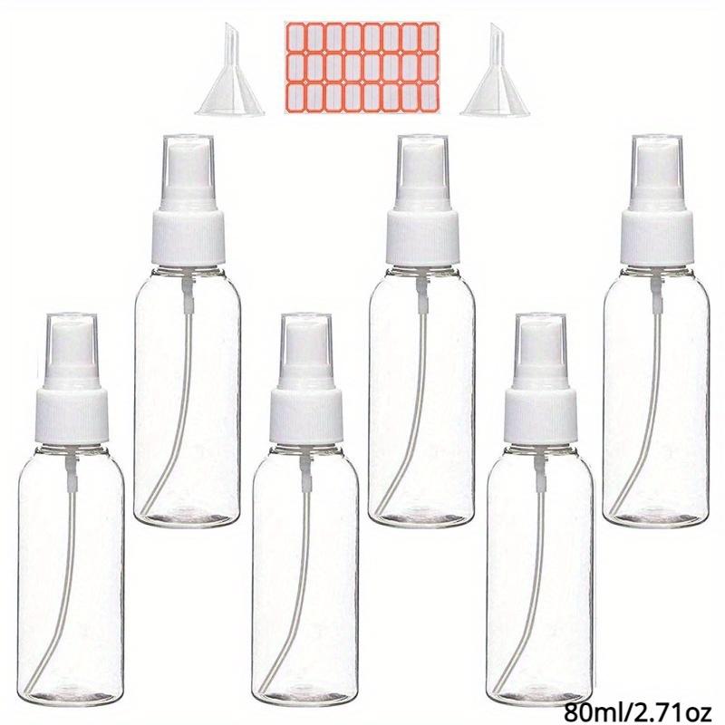 Spray Bottles, 30ml/1.01oz 50ml/1.69oz  80ml/2.71oz Empty Fine Mist Plastic Mini Travel Bottle Set
