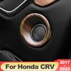 Carbon Fiber Style Car Front Rear Door Pillar Stereo Speaker Frame Cover Trim For Honda CR-V CRV 2017 2018    2022