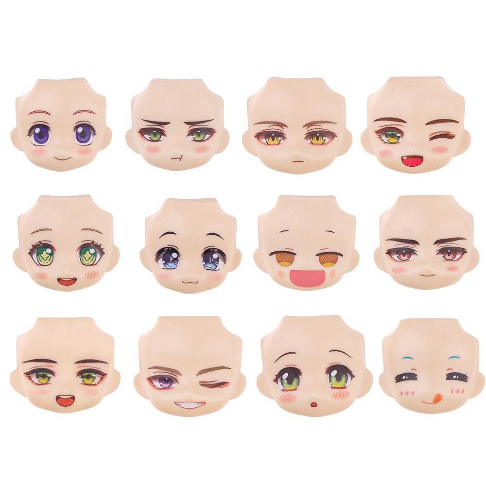 3D Наклейки Глаза Кукла OB11 Сменные Лица Кукла Obitsu 11 Лицо Куклы Запасное Лицо Детская Игрушка