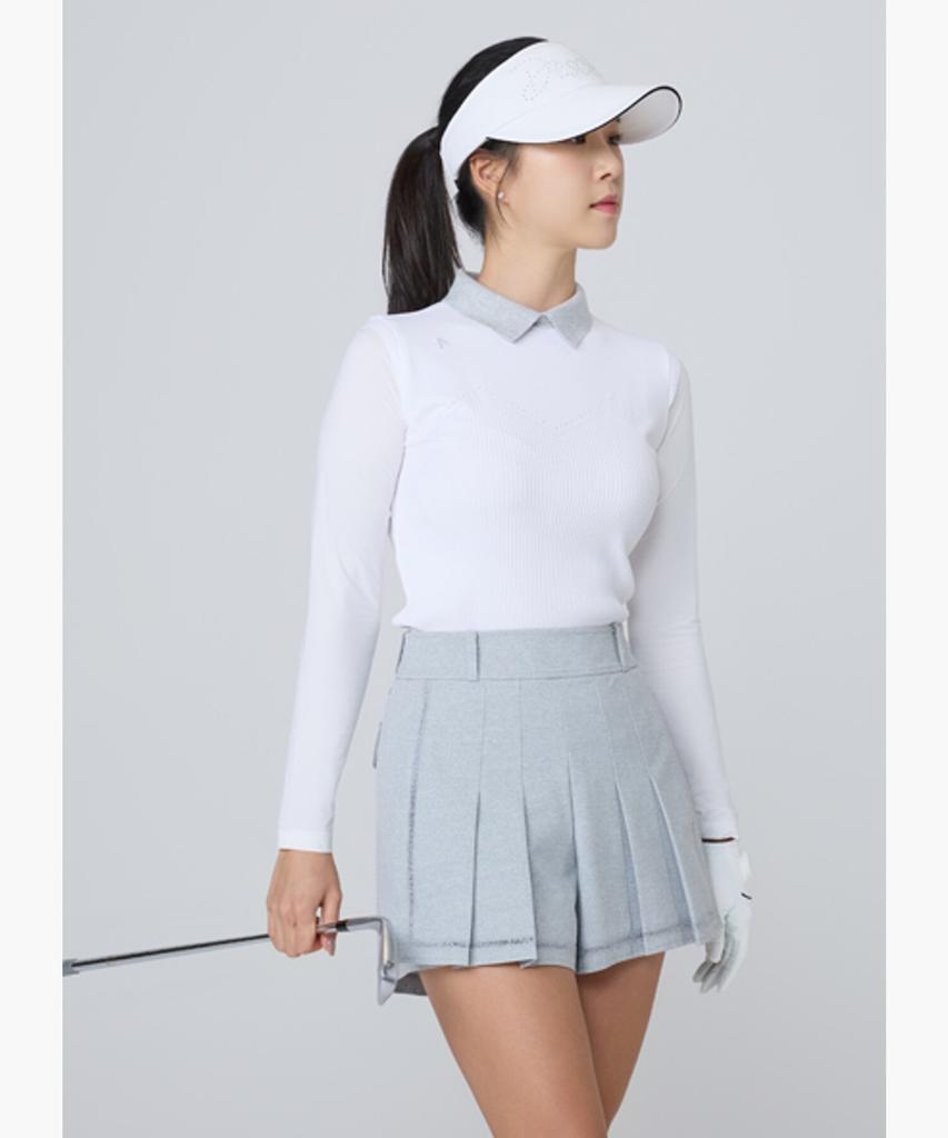 DESCENTE GOLF Women'S Cooling Hybrid Long Sleeve Pullover Dr12Wfkp35