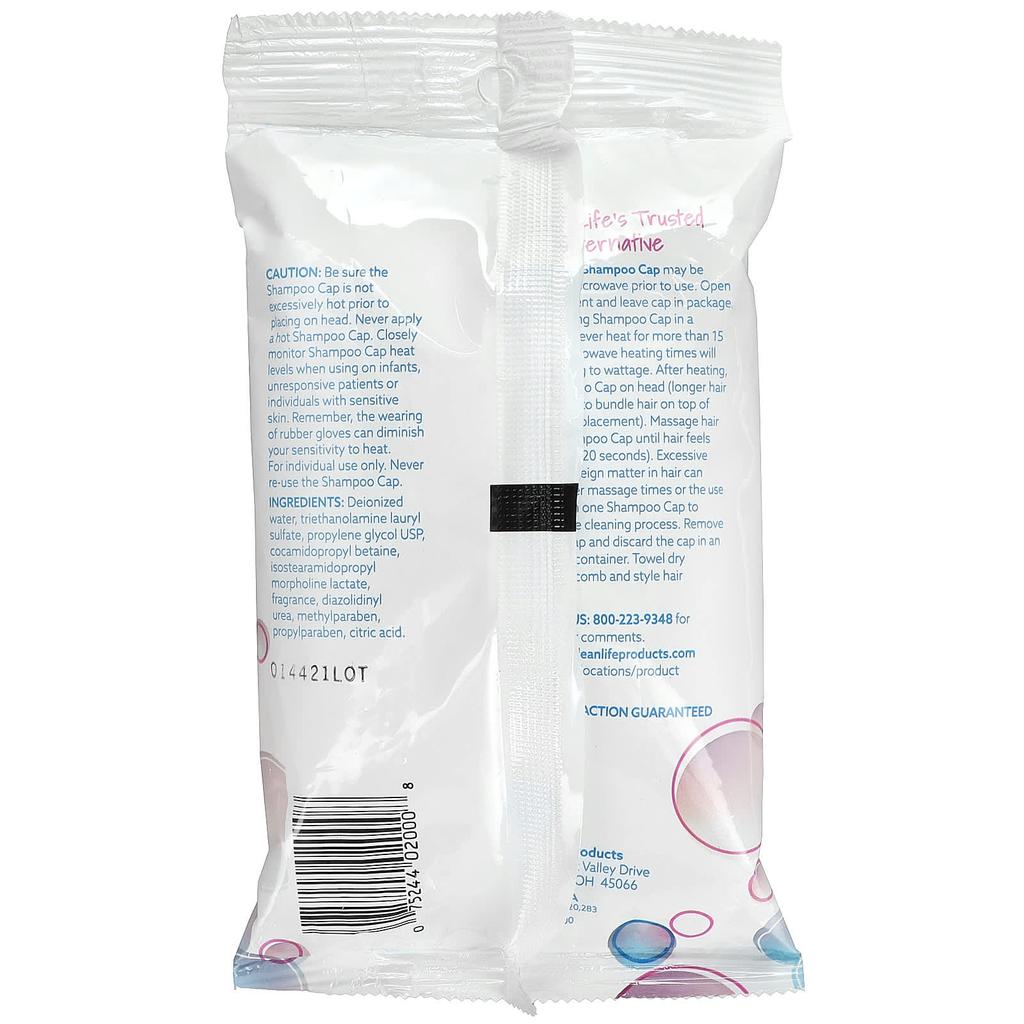 CleanLife Колпачок для шампуня, не требующий смывания, 1 упаковка