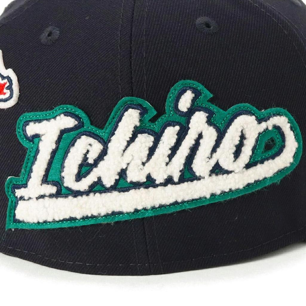 NEW ERA 59FIFTY Cap MLB Hall of Fame Commemorative SEA Navy Size 7 ICHIRO HOF 5950 PATCHED SEAMAR JP 3/4