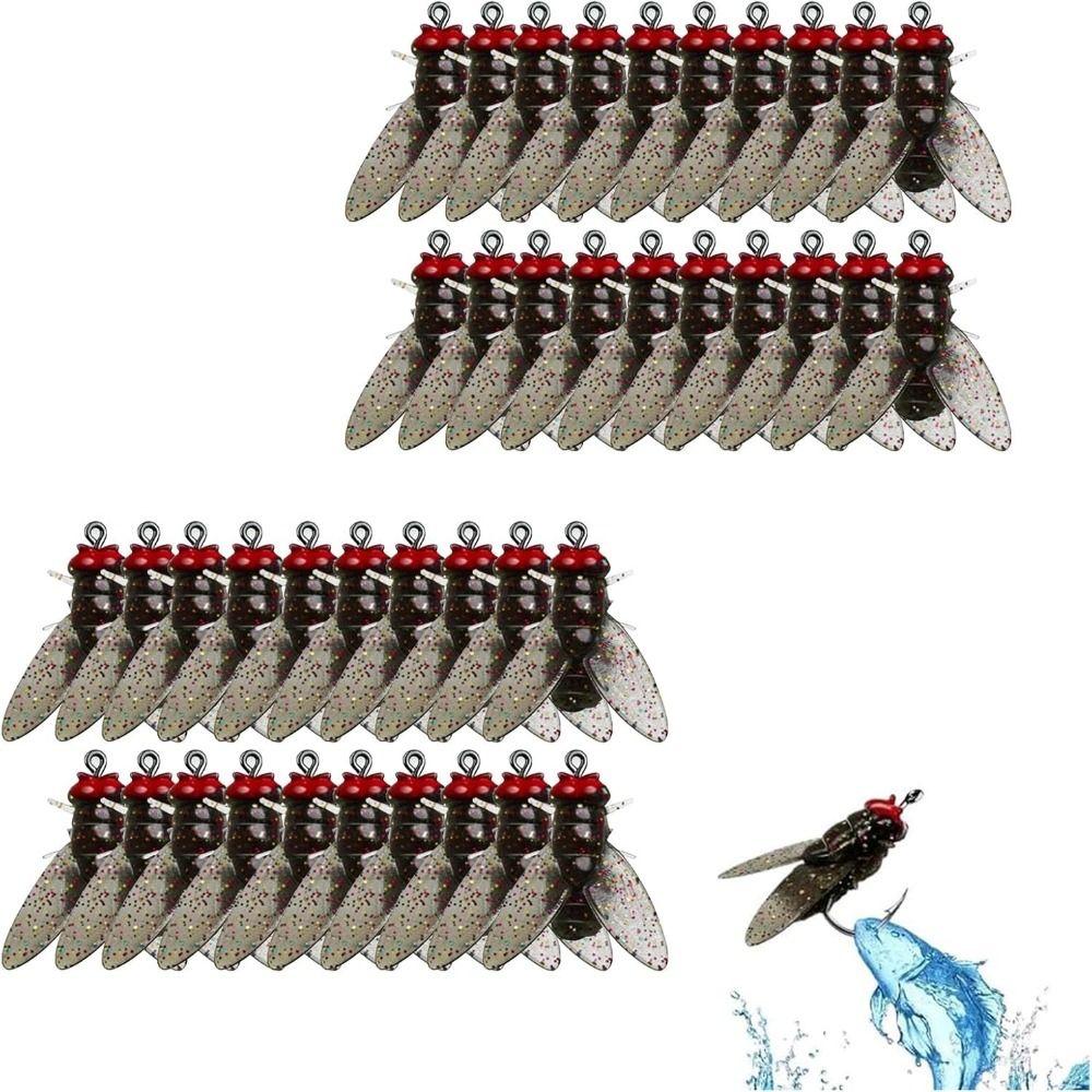 20PCS Durable Bionic Fly Fishing Bait Simulated Flies Trout Jigs Swimbaits Fishing Gear