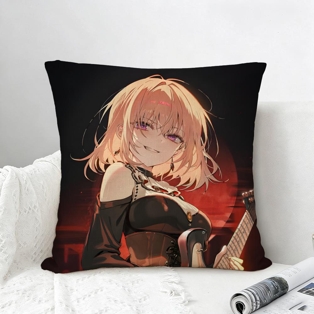 Anime BanG Dream Ave Mujica Cushion Cover Natural Linen Pillowcase Set AllinOne Decor for Sofa Bedroom Chair