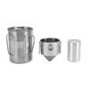 Pour Over Coffee Maker Set Stainless Steel Pour Over Coffee Maker Cup with Filter Lid and Jar for
