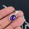 Sage Amethyst 10x14 S Lock Chain Pendant HandCrafted Fine Polished 925 Sterling Silver Pendant with Morden Design Gift for Wedding Bridal