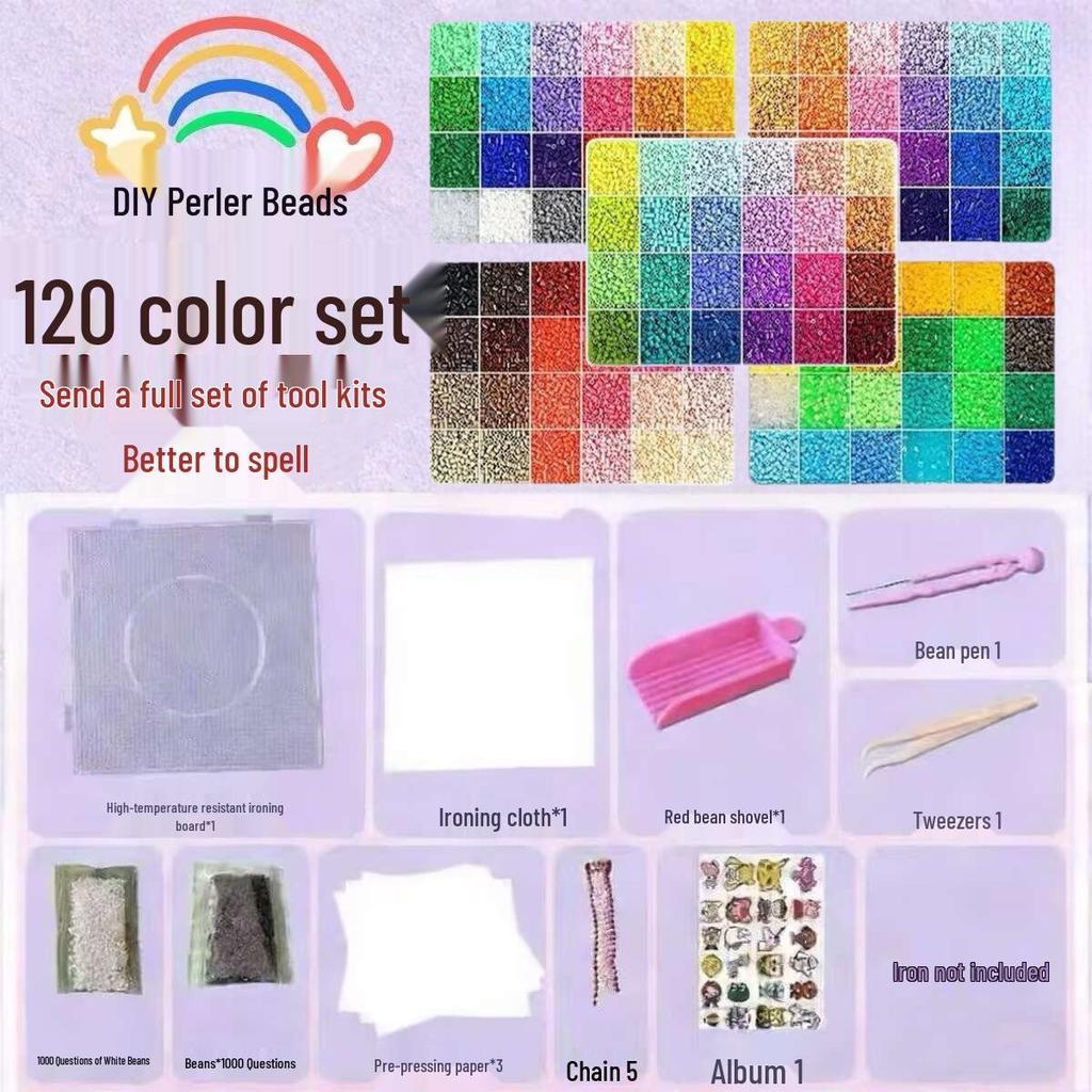 Набор для творчества из 3D бусин Perler Pin Dou Dou DIY: Образовательная пазл-головоломка для детей от 6 лет