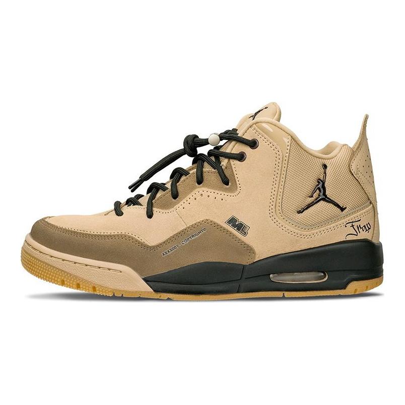 Jordan Courtside 23 Нескользящие износостойкие кроссовки для баскетбола средней высоты Мужские Коричневые AT0057-200(Команда62-)
