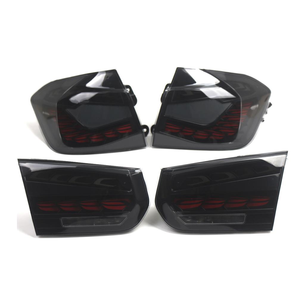 L&R Smoked LED Tail Lights Rear Lamp Assembly For BMW 3 F30 F80 M3 2013-2018