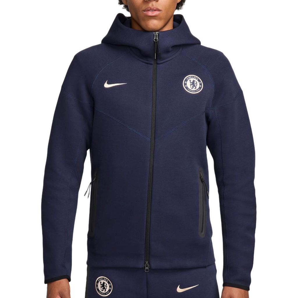 Nike Мужская толстовка с капюшоном на молнии Nike Chelsea FC Tech Fleece Windrunner FZ4175-452