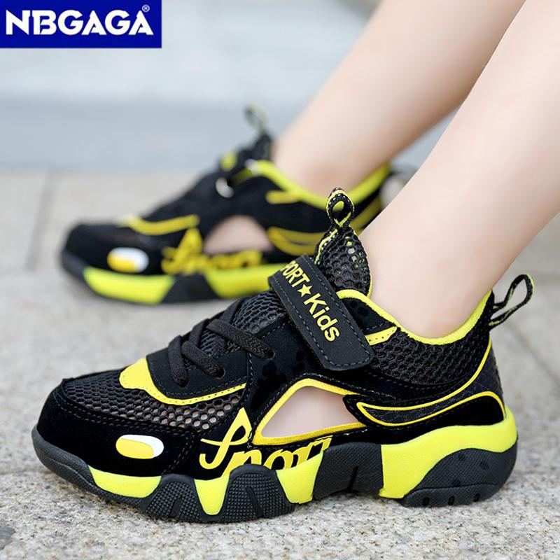 Fashion Boys Casual Shoes Summer Single Net Breathable Children Sport Shoes Leisure Trainers Rubber Kids Sneaker