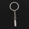 Fashion 30mm Key Ring Metal Key Chain Keychain Jewelry Antique Bronze   Leaning Tower Of Pisa Italy 25x7mm Pendant