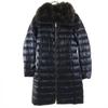 Down Coat 40 Charcoal Navy Women Used