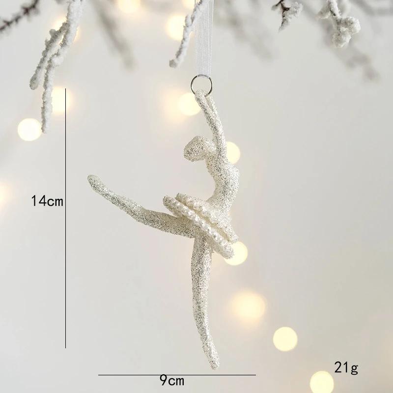 1 шт. Рождественское украшение Блестящий ангел Подвеска на елку Рождественская игрушка для домашнего декора Новогодние подарки Рождественские аксессуары